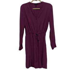Eileen Fisher Plum Long Sleeve Dress